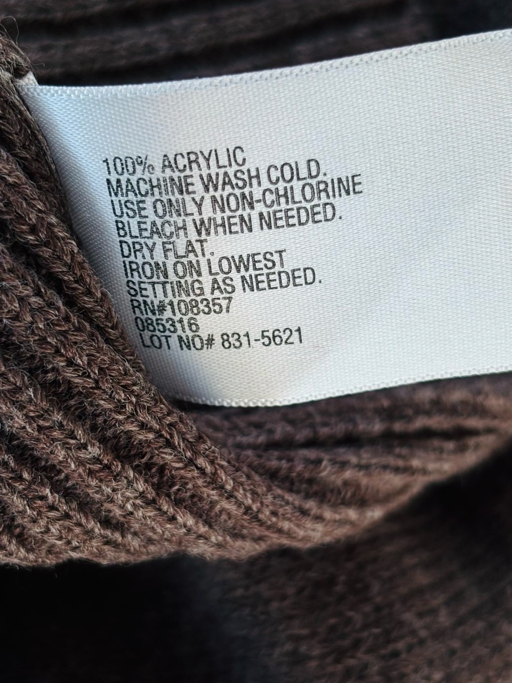 Worthington brown cowl neck short-sleeve sweater. - Picture 10 of 11